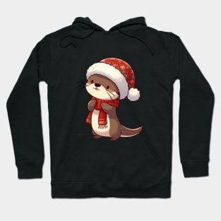 Cute Christmas Otter Hoodie